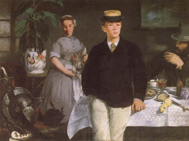 Edouard Manet Luncheon in the studio Spain oil painting art